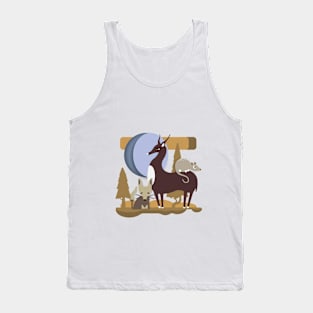 Fox, Deer & Possum Tank Top